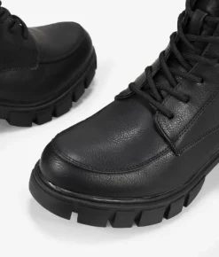 Bosanova Bottes Semelles Track | Bottes Militaires | Bottines noires à semelle track