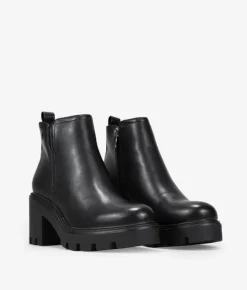 Bosanova Bottes À Talons | Bottines noires à talon large