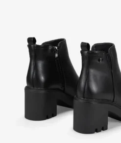 Bosanova Bottes À Talons | Bottines noires à talon large