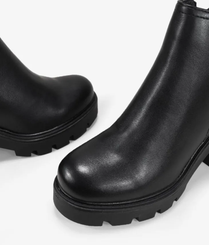 Bosanova Bottes À Talons | Bottines noires à talon large
