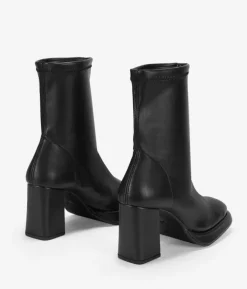 Bosanova Bottes À Talons | Chaussures En Cuir | Bottines noires à talons