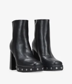 Bosanova Bottes À Talons | Bottines noires à talons et clous