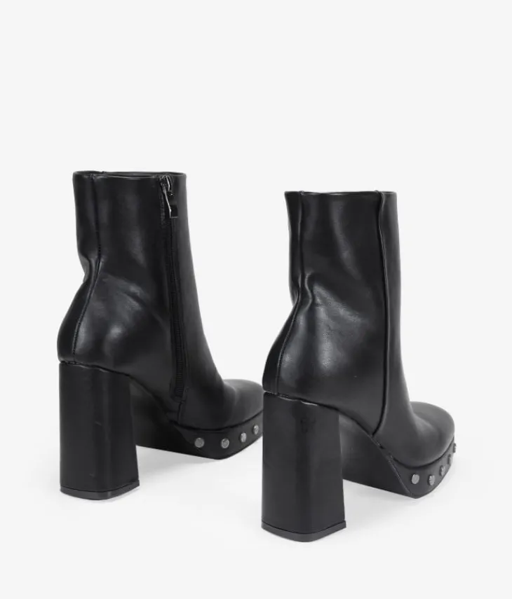 Bosanova Bottes À Talons | Bottines noires à talons et clous