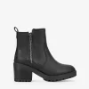 Bosanova Bottes À Talons | Bottines noires avec fermeture éclair