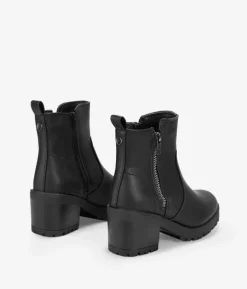 Bosanova Bottes À Talons | Bottines noires avec fermeture éclair