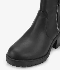 Bosanova Bottes À Talons | Bottines noires avec fermeture éclair