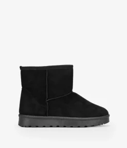 Bosanova Bottes D'hiver | Bottines noires avec fourrure