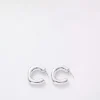 Bosanova Boucles D'oreilles | Boucles d'oreilles créoles minimalistes en argent