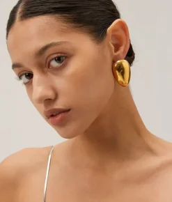 Bosanova Boucles D'oreilles | Boucles d'oreilles ovales dorées