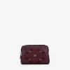 Femme Bosanova Porte-monnaie | Bourse bordeaux avec broderie