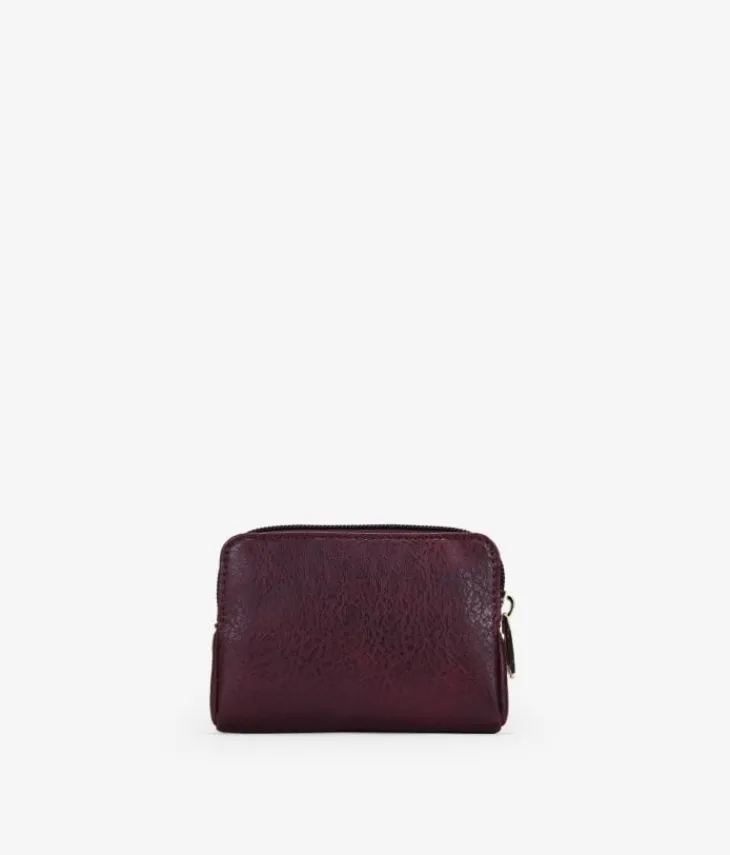 Femme Bosanova Porte-monnaie | Bourse bordeaux avec broderie