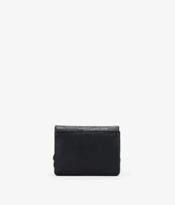 Femme Bosanova Porte-monnaie | Bourse noire avec fleurs gravées