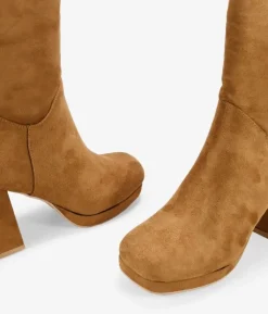 Bosanova Bottes À Talons | Brown heeled ankle boots