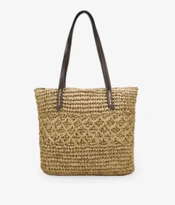 Bosanova Sacs Shopper | Sacs Raphia Et Crochet | Cabas en raphia marron clair