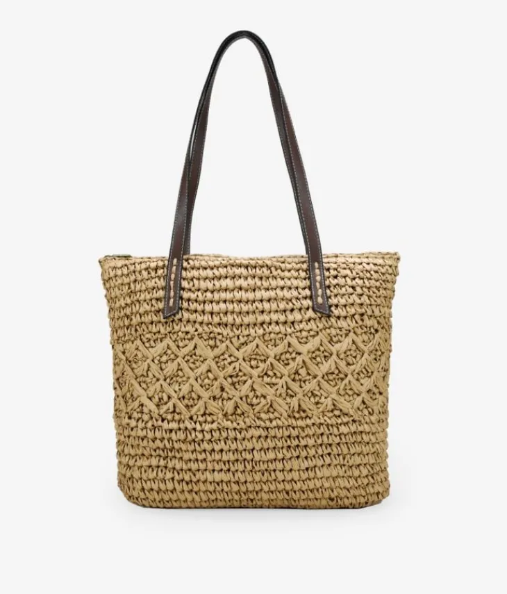 Bosanova Sacs Shopper | Sacs Raphia Et Crochet | Cabas en raphia marron clair