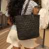 Bosanova Bolsos De Playa | Sacs Shopper | Cabas en raphia noir