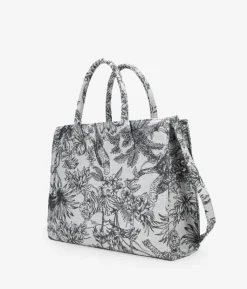 Bosanova Sacs Shopper | Sacs À Main | Cabas gris en toile imprimée