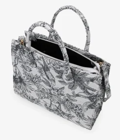 Bosanova Sacs Shopper | Sacs À Main | Cabas gris en toile imprimée