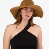 Femme Bosanova Casquettes Et Chapeaux | Chapeau en raphia marron doux