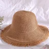 Femme Bosanova Casquettes Et Chapeaux | Chapeau en raphia tressé grillé