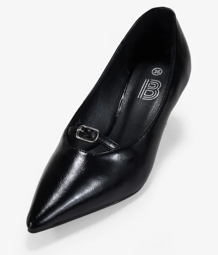 Bosanova Chaussures De Fête | Chaussures Et Mocassins | Chaussures à talons noires avec boucle