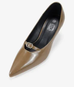 Bosanova Chaussures De Fête | Chaussures Et Mocassins | Chaussures à talons taupe avec boucle