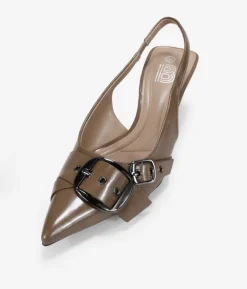 Bosanova Chaussures De Fête | Chaussures Et Mocassins | Chaussures à talons taupe avec double boucle