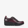 Bosanova Chaussures En Cuir | Chaussures Et Mocassins | Chaussures compensées en cuir bordeaux