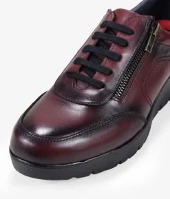 Bosanova Chaussures En Cuir | Chaussures Et Mocassins | Chaussures compensées en cuir bordeaux