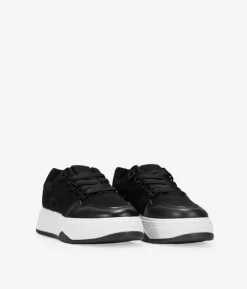 Bosanova Baskets À Plateforme | Chaussures de skate noires à lacets