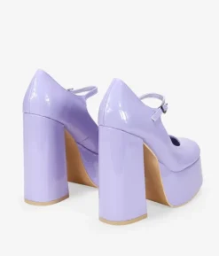 Bosanova Ballerines Et Mary Janes | Chaussures De Fête | Chaussures lilas à talon XXL
