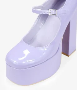 Bosanova Ballerines Et Mary Janes | Chaussures De Fête | Chaussures lilas à talon XXL