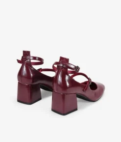 Bosanova Ballerines Et Mary Janes | Chaussures De Fête | Chaussures Mary Jane bordeaux à double bride