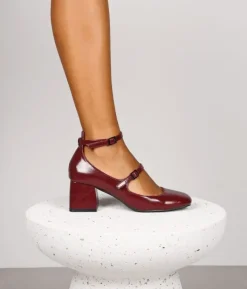 Bosanova Ballerines Et Mary Janes | Chaussures De Fête | Chaussures Mary Jane bordeaux à double bride
