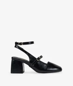 Bosanova Ballerines Et Mary Janes | Chaussures Mary Jane noires avec boucles et dos ouvert