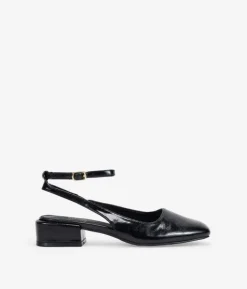 Bosanova Ballerines Et Mary Janes | Chaussures Mary Jane noires à bride arrière et talon