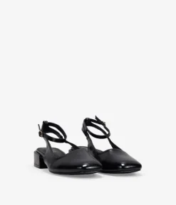 Bosanova Ballerines Et Mary Janes | Chaussures Mary Jane noires à bride arrière et talon