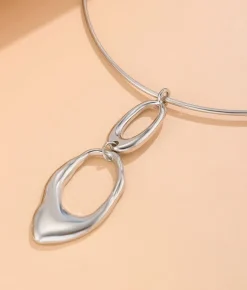 Bosanova Colliers | Collier ras de cou en argent avec pendentif