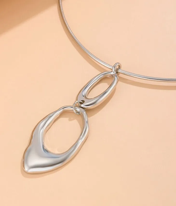 Bosanova Colliers | Collier ras de cou en argent avec pendentif