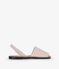 Bosanova Sandales Plates | Couvertures plates en cuir beige