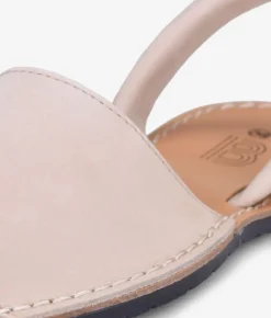 Bosanova Sandales Plates | Couvertures plates en cuir beige