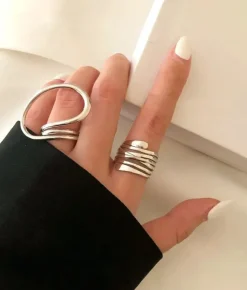 Bosanova Bagues | Ensemble de deux bagues en argent