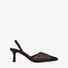 Bosanova Chaussures Et Mocassins | Chaussures De Fête | Escarpins à bride arrière en maille marron