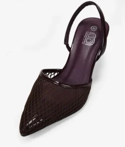 Bosanova Chaussures Et Mocassins | Chaussures De Fête | Escarpins à bride arrière en maille marron