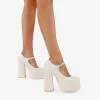 Bosanova Ballerines Et Mary Janes | Chaussures De Fête | Escarpins beiges à talons XXL