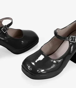Bosanova Chaussures De Fête | Ballerines Et Mary Janes | Escarpins noirs à talons carrés