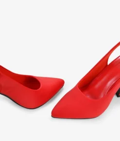 Bosanova Chaussures De Fête | Escarpins rouges à talon évasé