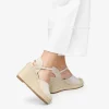 Bosanova Espadrilles | Sandales Compensées | Espadrilles beiges compensées en sparte