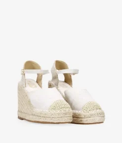 Bosanova Espadrilles | Sandales Compensées | Espadrilles beiges compensées en sparte