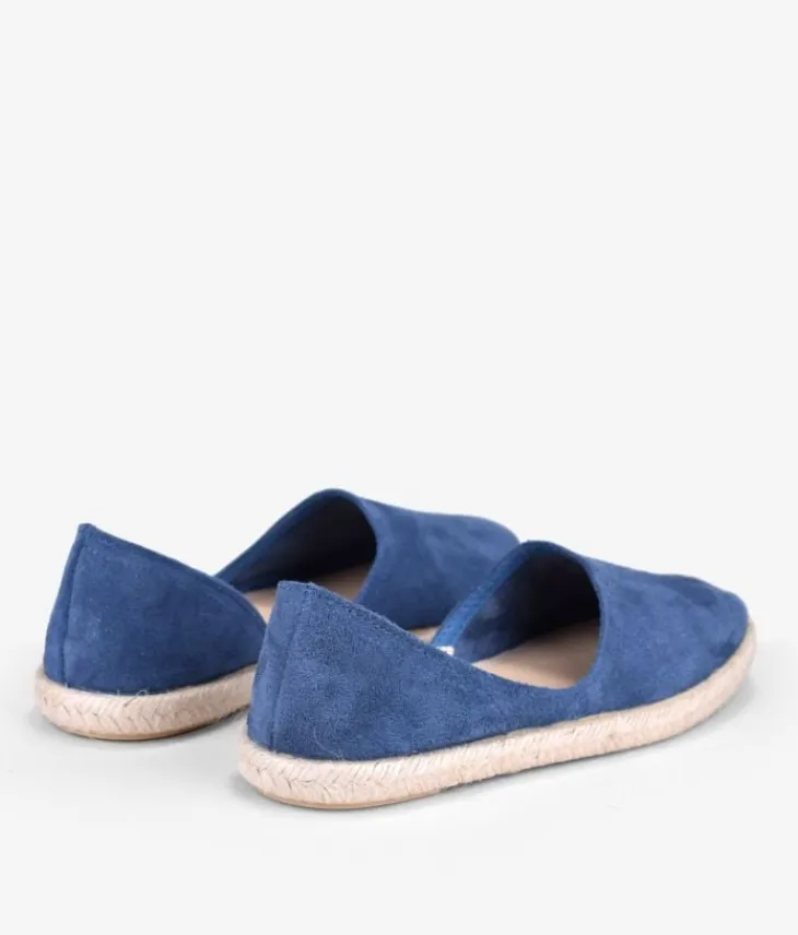 Bosanova Espadrilles | Chaussures En Cuir | Espadrilles en cuir avec sparte bleu